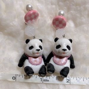 Panda earrings